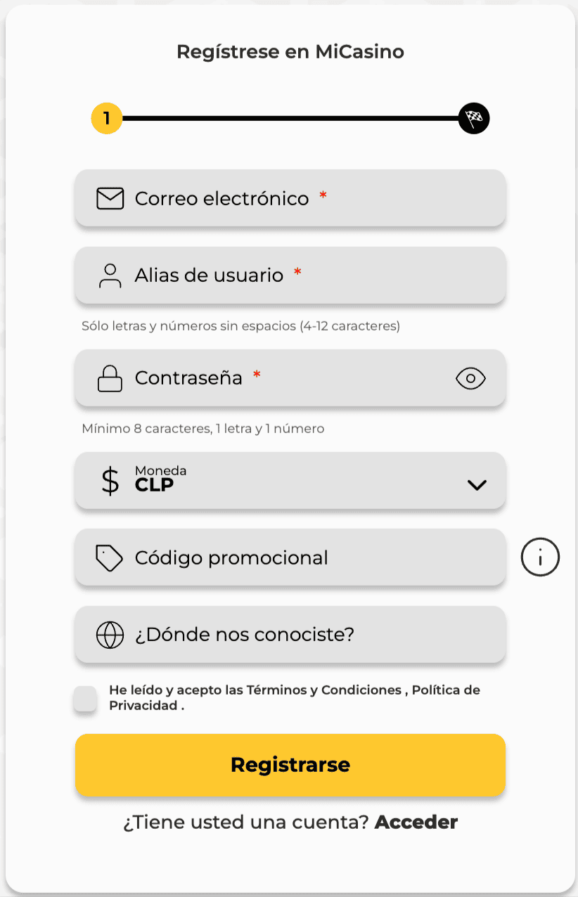 Registrarse-micasino registro mi casino